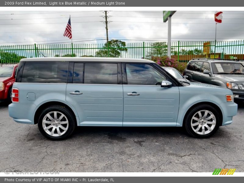 Light Ice Blue Metallic / Medium Light Stone 2009 Ford Flex Limited