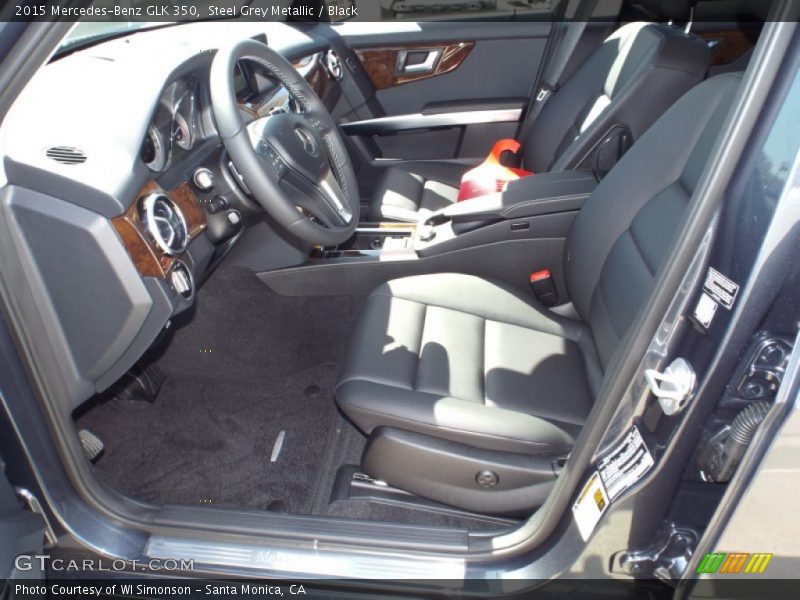 Steel Grey Metallic / Black 2015 Mercedes-Benz GLK 350
