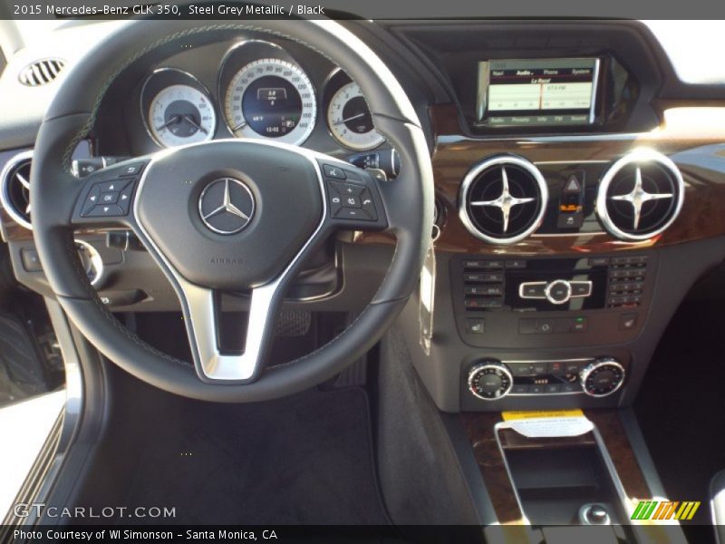 Steel Grey Metallic / Black 2015 Mercedes-Benz GLK 350
