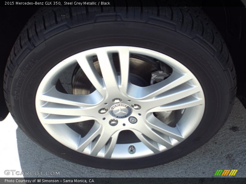 Steel Grey Metallic / Black 2015 Mercedes-Benz GLK 350