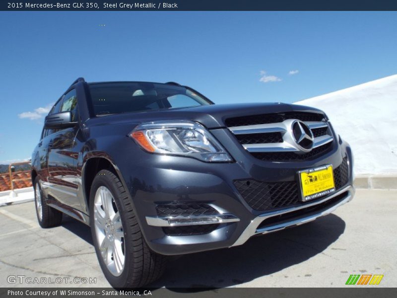 Steel Grey Metallic / Black 2015 Mercedes-Benz GLK 350