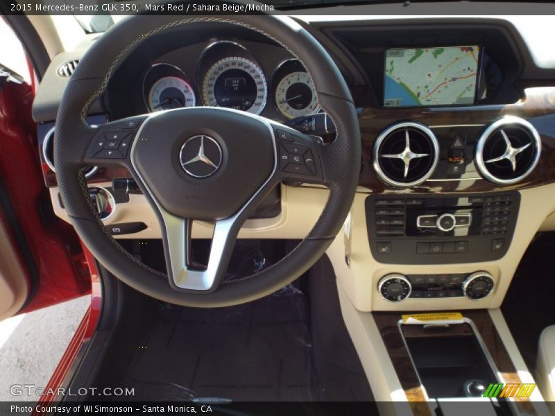 Mars Red / Sahara Beige/Mocha 2015 Mercedes-Benz GLK 350