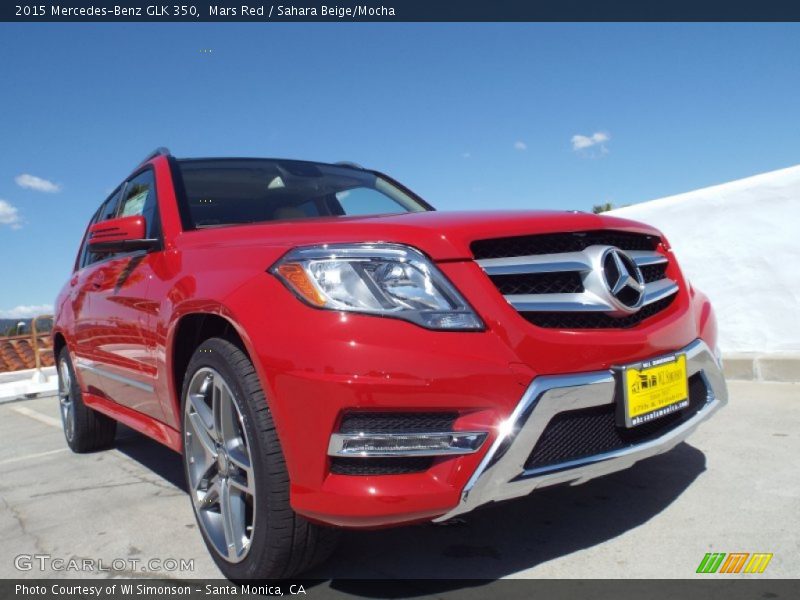 Mars Red / Sahara Beige/Mocha 2015 Mercedes-Benz GLK 350