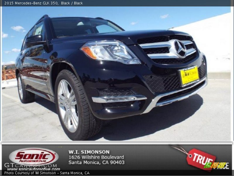 Black / Black 2015 Mercedes-Benz GLK 350