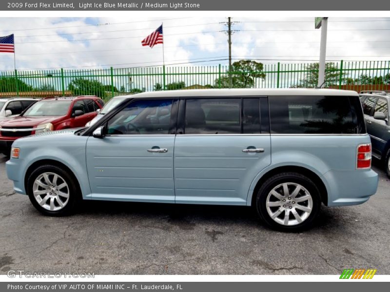 Light Ice Blue Metallic / Medium Light Stone 2009 Ford Flex Limited