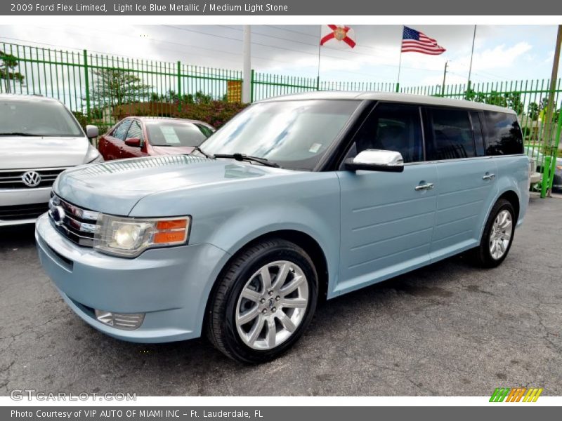 Light Ice Blue Metallic / Medium Light Stone 2009 Ford Flex Limited