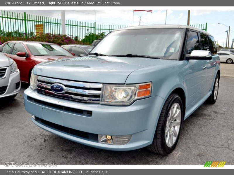Light Ice Blue Metallic / Medium Light Stone 2009 Ford Flex Limited
