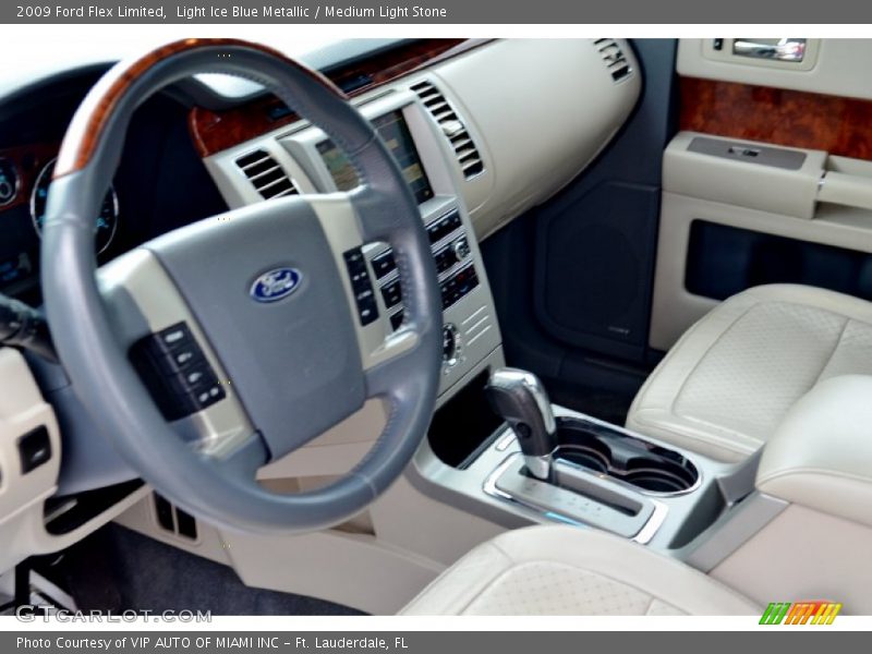 Light Ice Blue Metallic / Medium Light Stone 2009 Ford Flex Limited