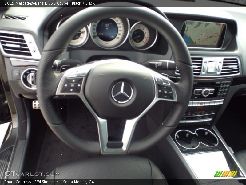 Black / Black 2015 Mercedes-Benz E 550 Coupe