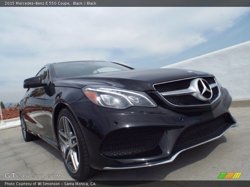 Black / Black 2015 Mercedes-Benz E 550 Coupe