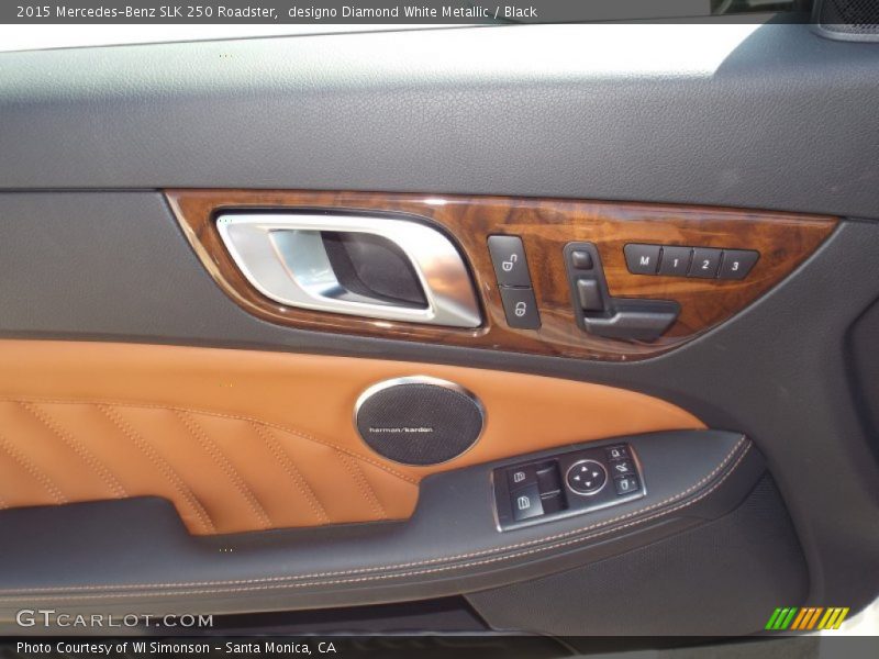 designo Diamond White Metallic / Black 2015 Mercedes-Benz SLK 250 Roadster