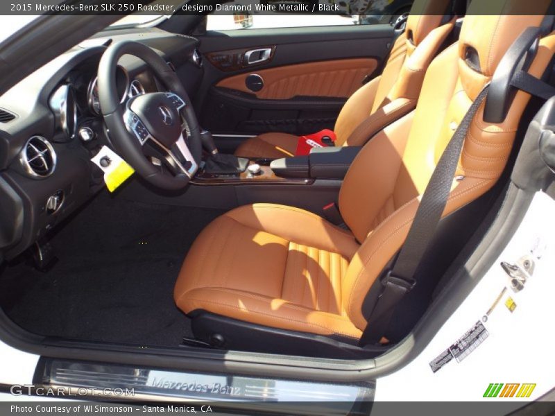 designo Diamond White Metallic / Black 2015 Mercedes-Benz SLK 250 Roadster