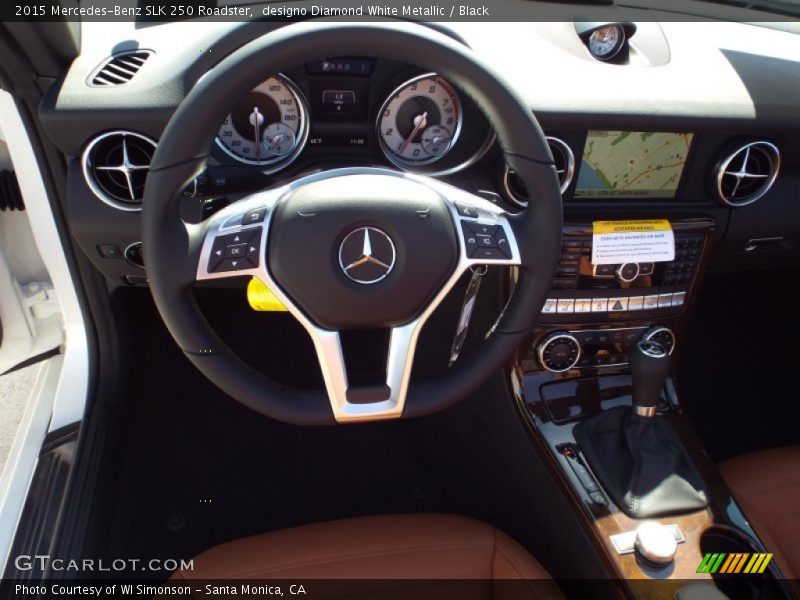 designo Diamond White Metallic / Black 2015 Mercedes-Benz SLK 250 Roadster