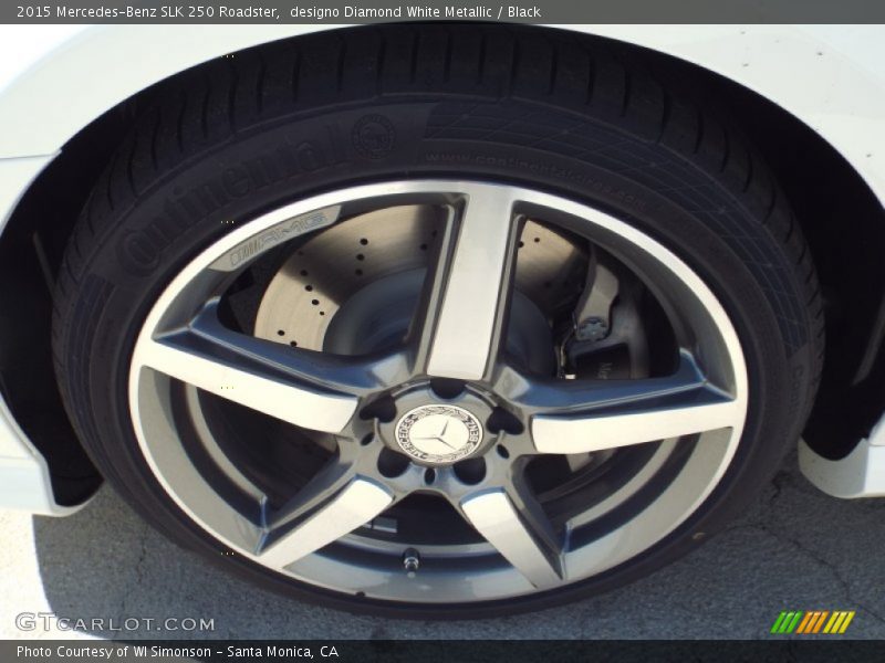 designo Diamond White Metallic / Black 2015 Mercedes-Benz SLK 250 Roadster