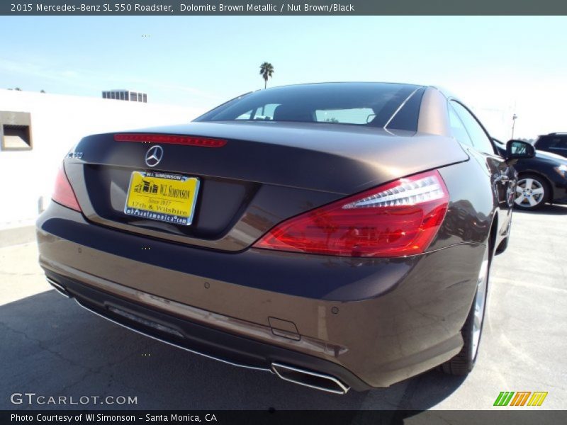 Dolomite Brown Metallic / Nut Brown/Black 2015 Mercedes-Benz SL 550 Roadster