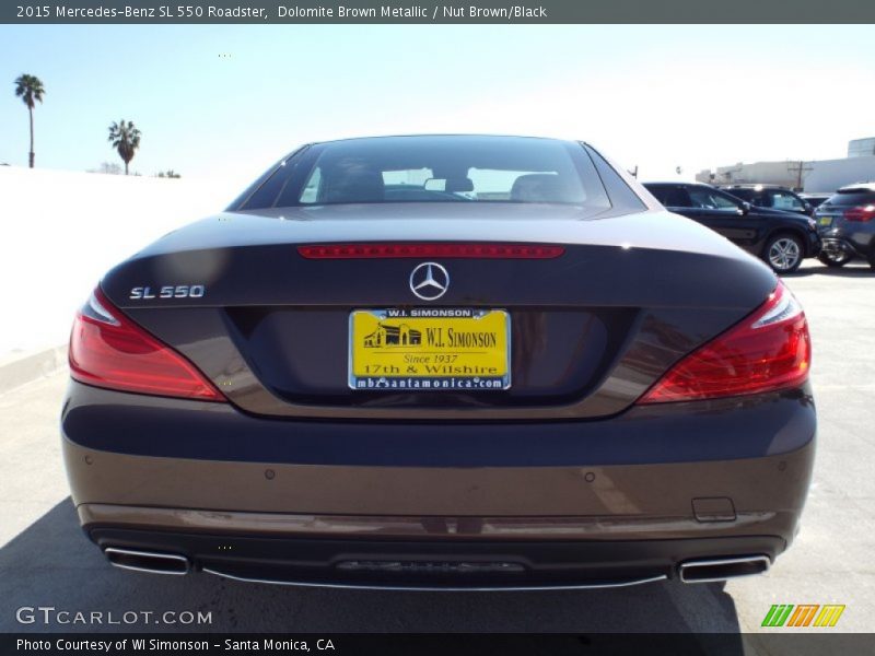 Dolomite Brown Metallic / Nut Brown/Black 2015 Mercedes-Benz SL 550 Roadster