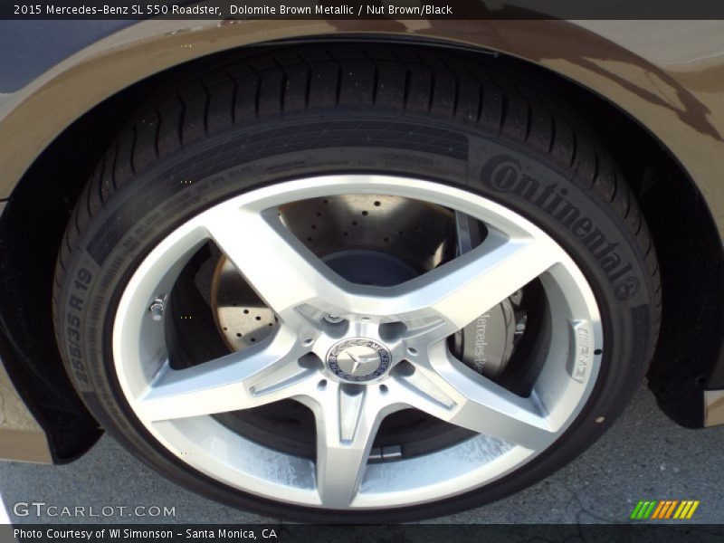 Dolomite Brown Metallic / Nut Brown/Black 2015 Mercedes-Benz SL 550 Roadster
