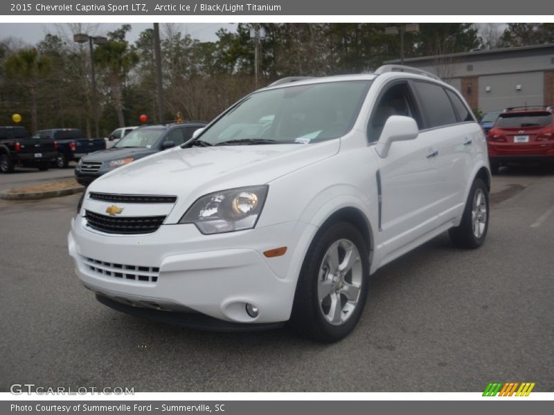 Arctic Ice / Black/Light Titanium 2015 Chevrolet Captiva Sport LTZ