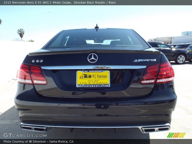 Obsidian Black Metallic / Black 2015 Mercedes-Benz E 63 AMG S 4Matic Sedan