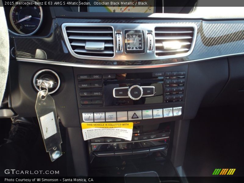 Controls of 2015 E 63 AMG S 4Matic Sedan