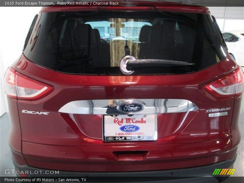 Ruby Red Metallic / Charcoal Black 2015 Ford Escape Titanium