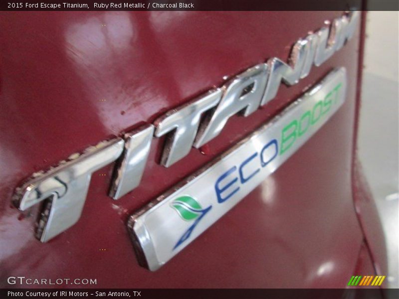 Ruby Red Metallic / Charcoal Black 2015 Ford Escape Titanium