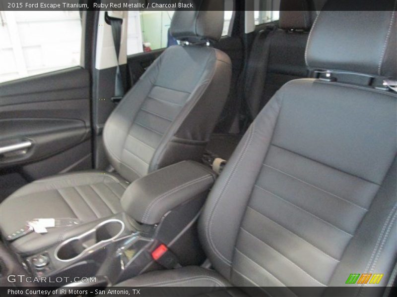 Ruby Red Metallic / Charcoal Black 2015 Ford Escape Titanium