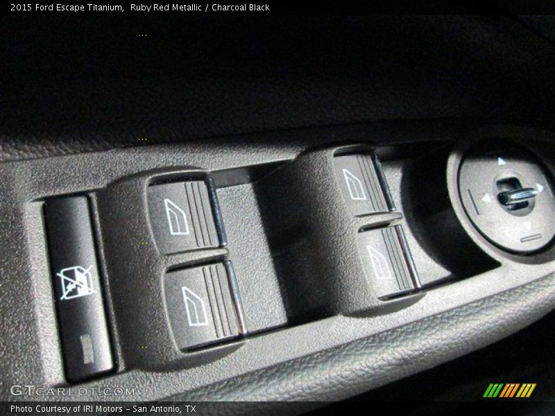 Ruby Red Metallic / Charcoal Black 2015 Ford Escape Titanium
