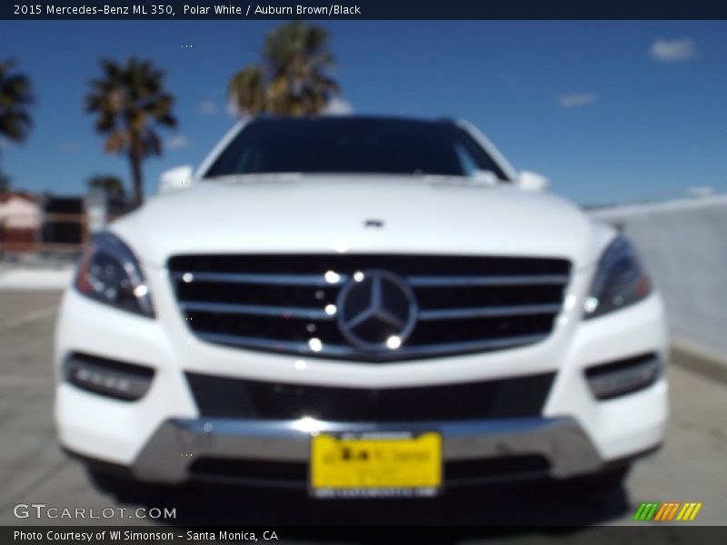 Polar White / Auburn Brown/Black 2015 Mercedes-Benz ML 350