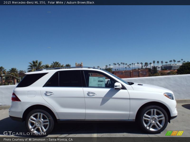 Polar White / Auburn Brown/Black 2015 Mercedes-Benz ML 350