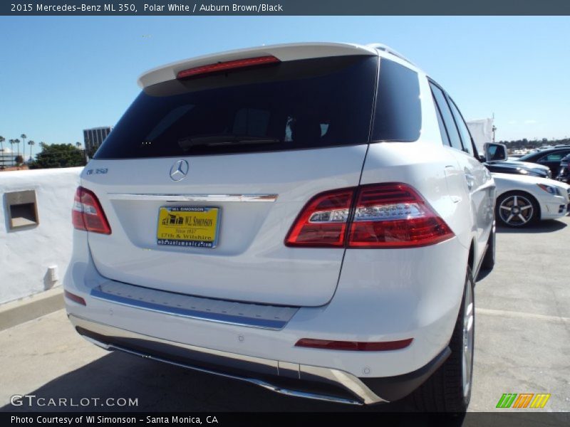 Polar White / Auburn Brown/Black 2015 Mercedes-Benz ML 350