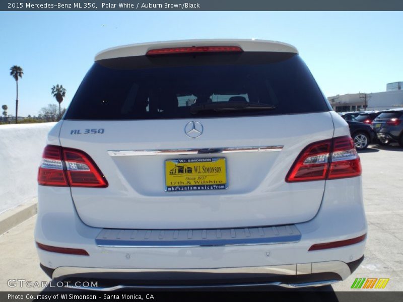 Polar White / Auburn Brown/Black 2015 Mercedes-Benz ML 350