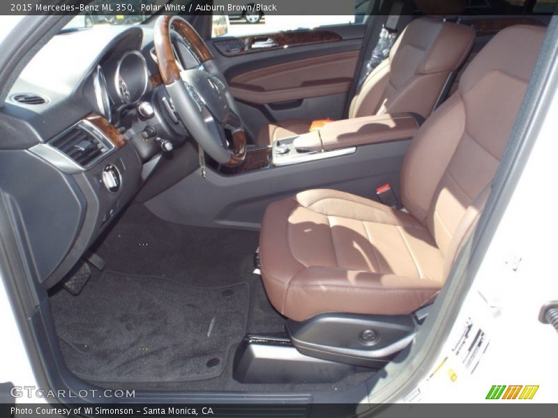 Polar White / Auburn Brown/Black 2015 Mercedes-Benz ML 350