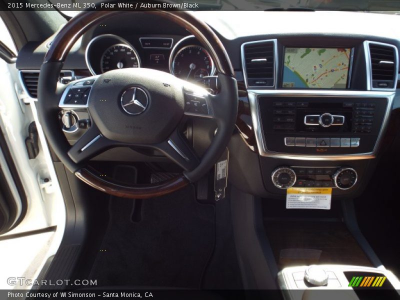 Polar White / Auburn Brown/Black 2015 Mercedes-Benz ML 350