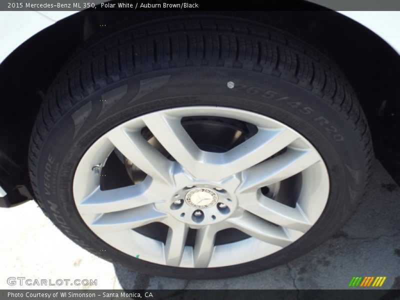 Polar White / Auburn Brown/Black 2015 Mercedes-Benz ML 350