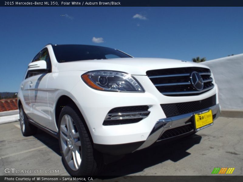 Polar White / Auburn Brown/Black 2015 Mercedes-Benz ML 350