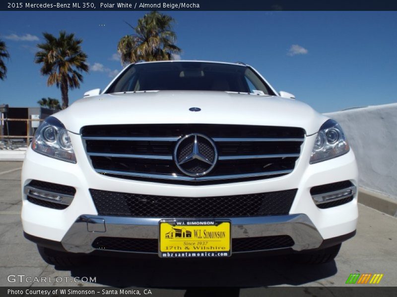 Polar White / Almond Beige/Mocha 2015 Mercedes-Benz ML 350