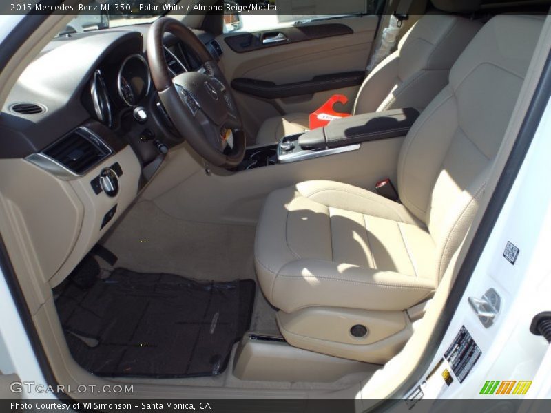 Polar White / Almond Beige/Mocha 2015 Mercedes-Benz ML 350
