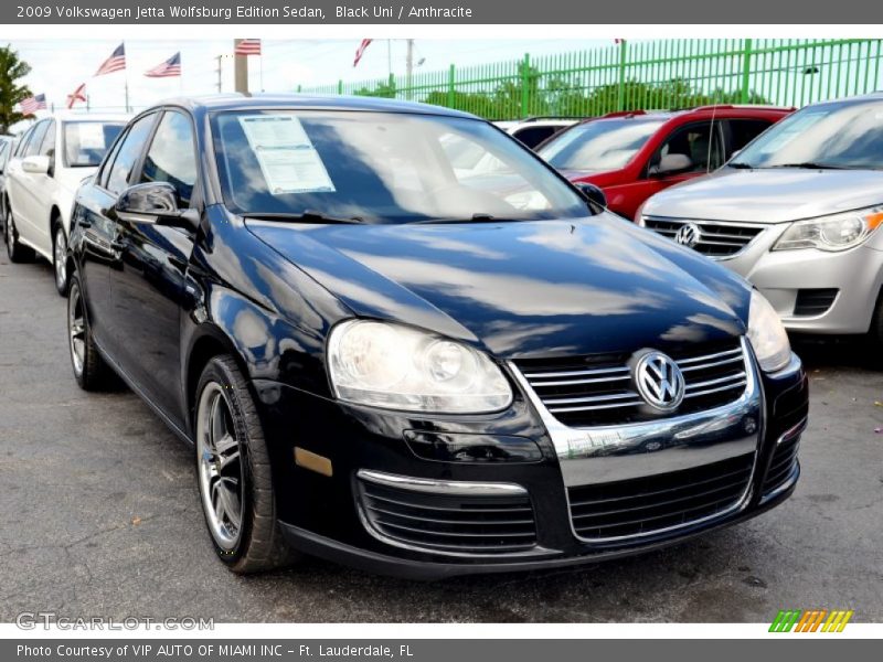 Black Uni / Anthracite 2009 Volkswagen Jetta Wolfsburg Edition Sedan
