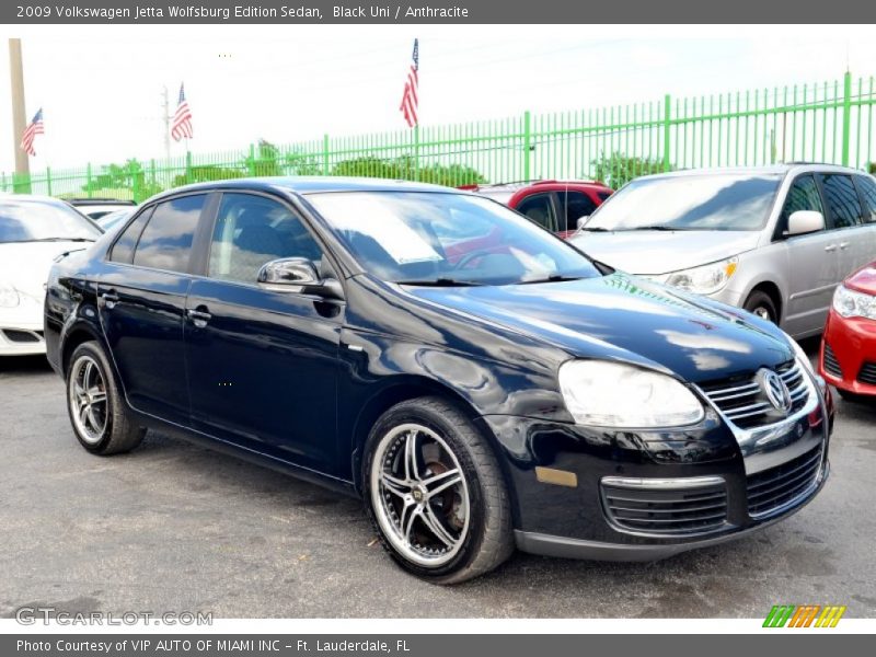Black Uni / Anthracite 2009 Volkswagen Jetta Wolfsburg Edition Sedan