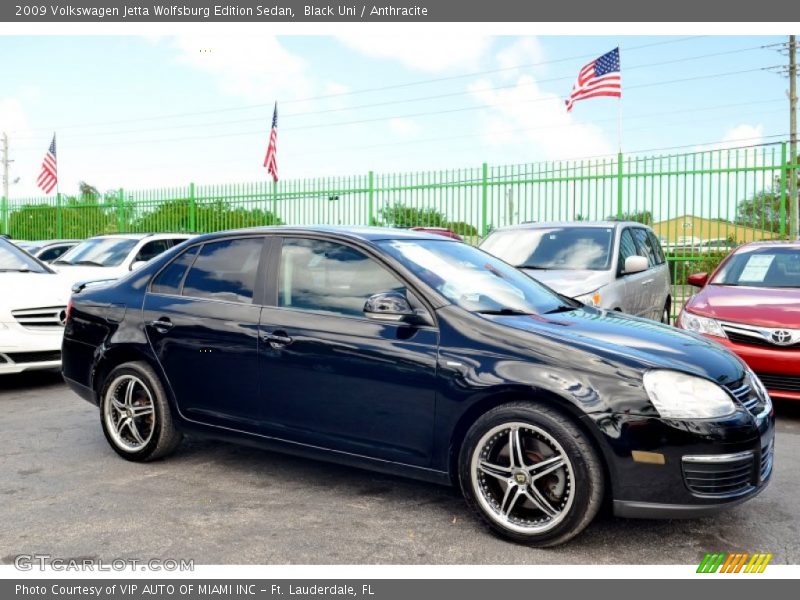 Black Uni / Anthracite 2009 Volkswagen Jetta Wolfsburg Edition Sedan