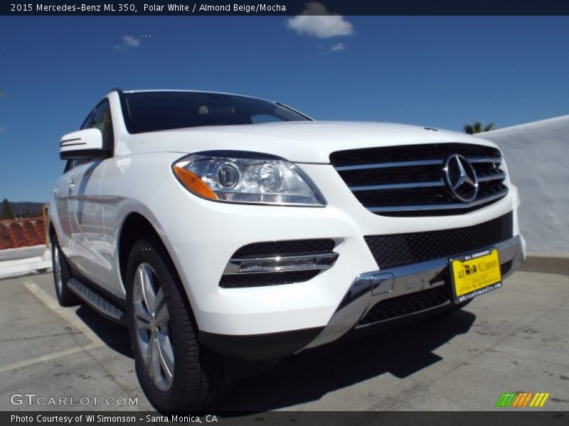 Polar White / Almond Beige/Mocha 2015 Mercedes-Benz ML 350