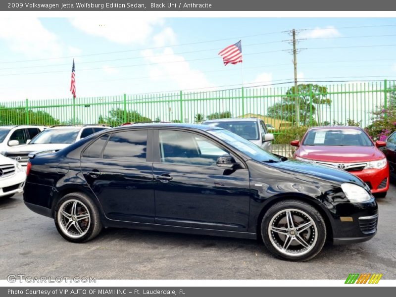 Black Uni / Anthracite 2009 Volkswagen Jetta Wolfsburg Edition Sedan