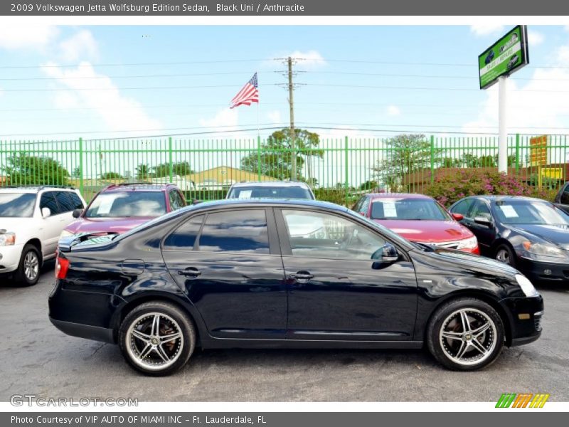 Black Uni / Anthracite 2009 Volkswagen Jetta Wolfsburg Edition Sedan