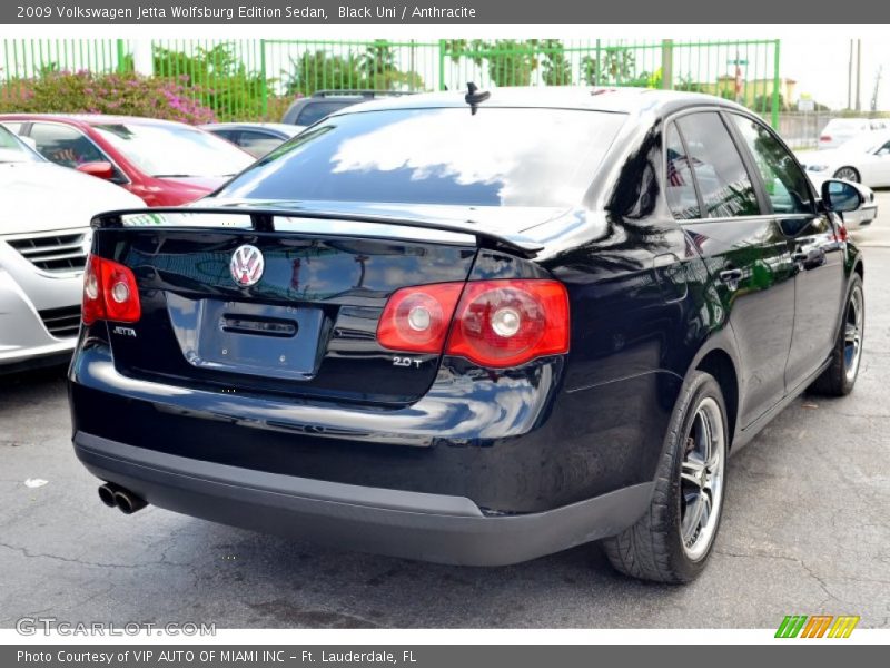 Black Uni / Anthracite 2009 Volkswagen Jetta Wolfsburg Edition Sedan