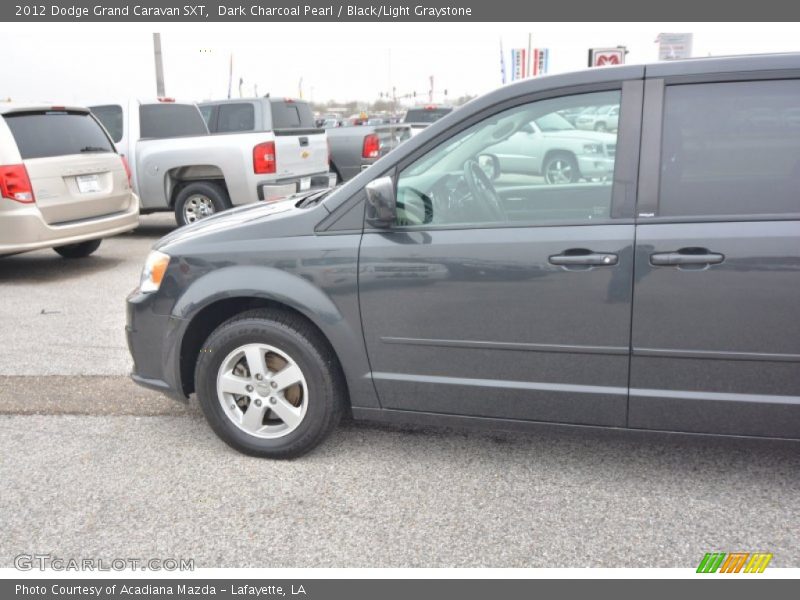 Dark Charcoal Pearl / Black/Light Graystone 2012 Dodge Grand Caravan SXT