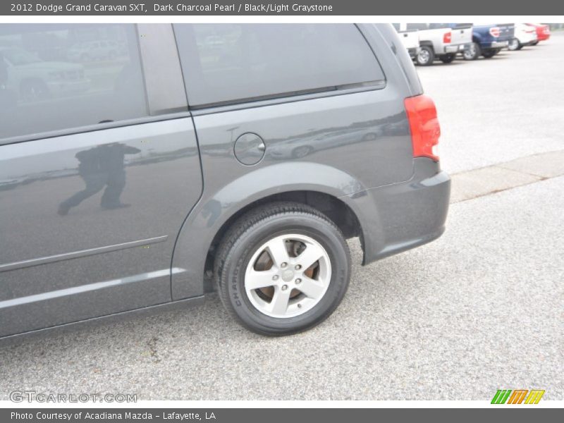 Dark Charcoal Pearl / Black/Light Graystone 2012 Dodge Grand Caravan SXT
