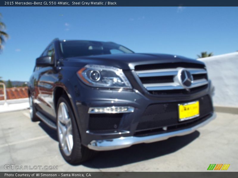 Steel Grey Metallic / Black 2015 Mercedes-Benz GL 550 4Matic