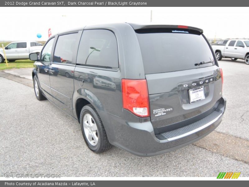 Dark Charcoal Pearl / Black/Light Graystone 2012 Dodge Grand Caravan SXT