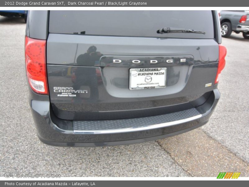 Dark Charcoal Pearl / Black/Light Graystone 2012 Dodge Grand Caravan SXT